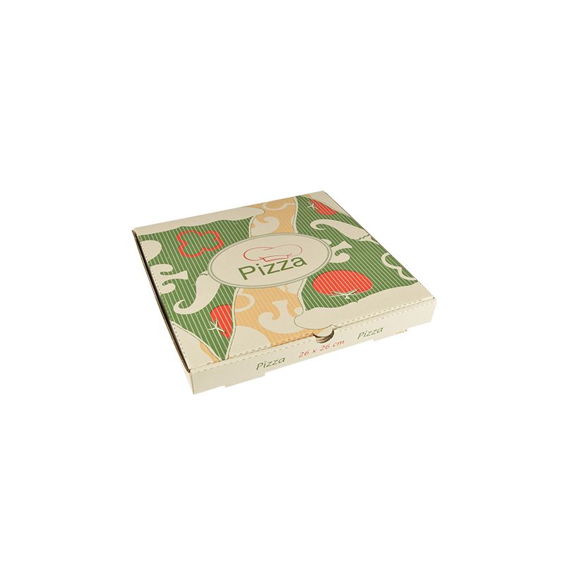 Pizzakartons, Cellulose "pure" eckig 26 x 26 x 3 cm - Bild 1