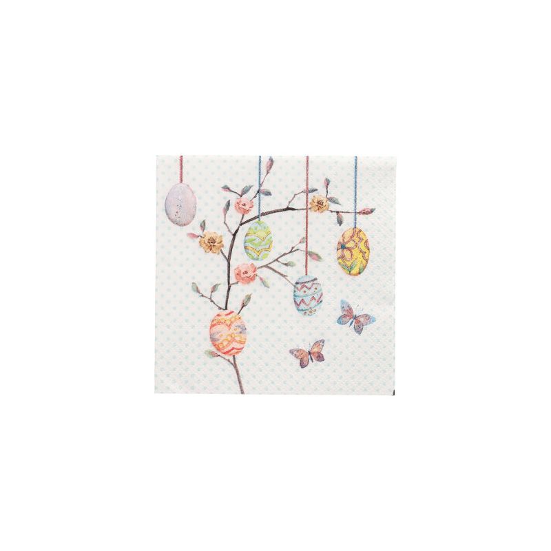 Servietten, 3-lagig 1/4-Falz 25 x 25 cm "Easter Branch" - Bild 1