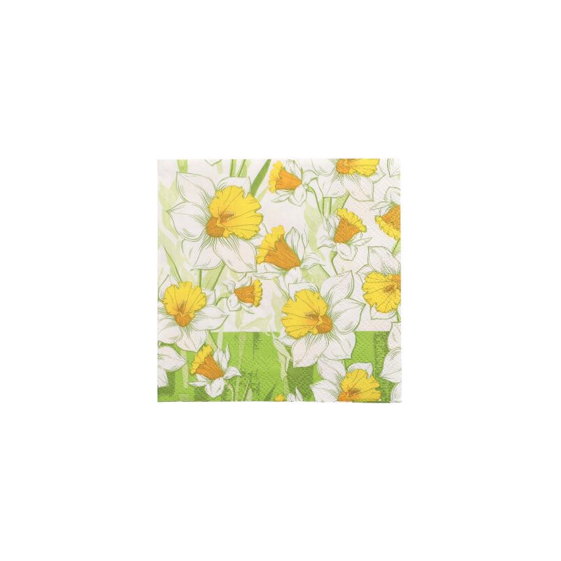 Servietten, 3-lagig 1/4-Falz 25 x 25 cm "Narciso" - Bild 1