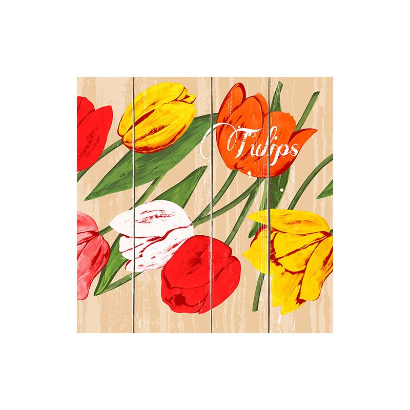 Servietten, 3-lagig 1/4-Falz 33 x 33 cm "Blooming Tulips" - Bild 1