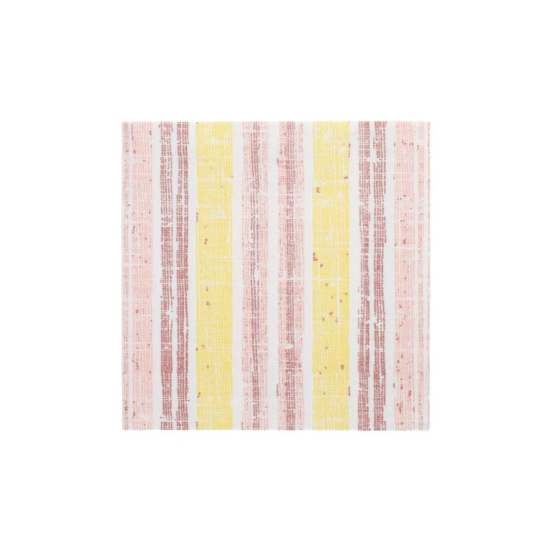 Servietten "ROYAL Collection" 1/4-Falz 40 x 40 cm gelb "Stripes" - Bild 1