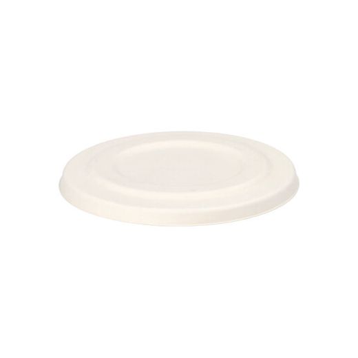 Couvercles pour terrines à soupe en canne à sucre "pure" Ø 14 cm blanc 1