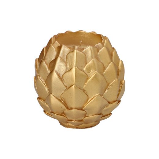 Bougie boule Ø 10 cm or "Pine Cone" 1