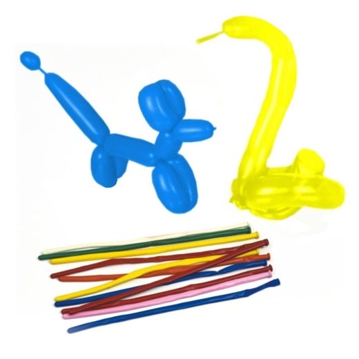 Ballons modelables 140 cm couleurs assorties "Maxi" 1