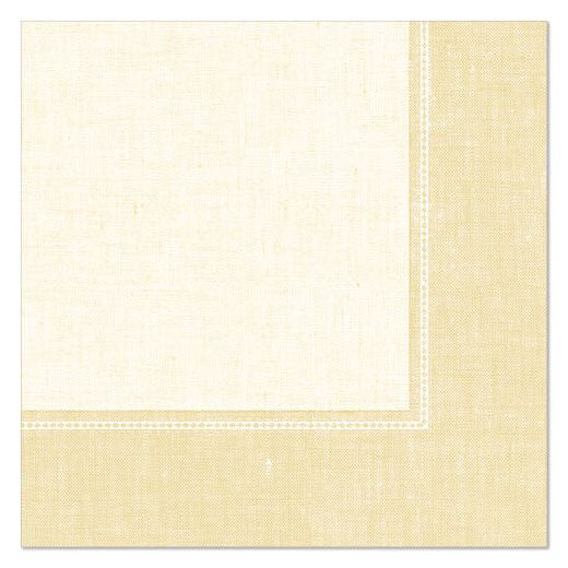 Serviettes "ROYAL Collection" pliage 1/4  40 cm x 40 cm champagne "Linum" 1