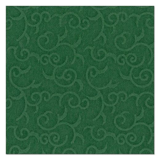 Serviettes "ROYAL Collection" pliage 1/4 40 cm x 40 cm vert foncé "Casali" 1