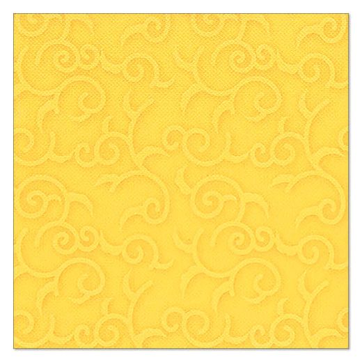 Serviettes "ROYAL Collection" pliage 1/4 40 cm x 40 cm jaune "Casali" 1