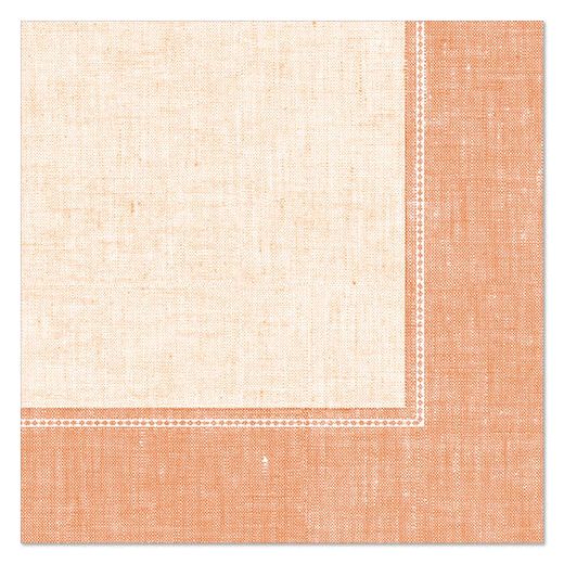 Serviettes "ROYAL Collection" pliage 1/4  40 cm x 40 cm terracotta "Linum" 1