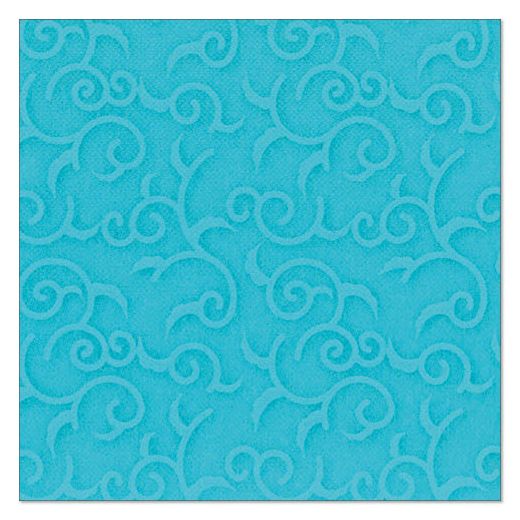 Serviettes "ROYAL Collection" pliage 1/4 40 cm x 40 cm turquoise "Casali" 1