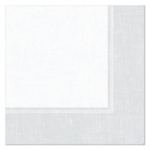 Serviettes "ROYAL Collection" pliage1/4  40 cm x 40 cm blanc "Linum" 1