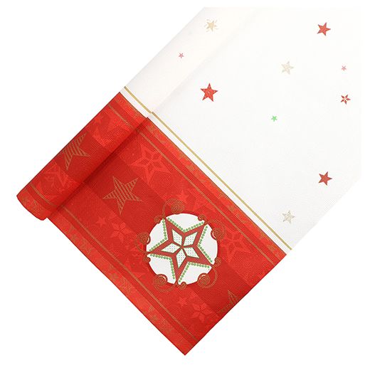 Nappe, papier 6 m x 1,2 m blanc "Heavenly Stars" 1