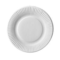 Assiettes, carton "pure" rond Ø 19 cm blanc extra fort