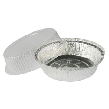 Plats en aluminium avec couvercles rond 770 ml Ø 18,2 cm · 8 cm