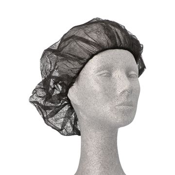 "WORK-INN/PS" Bonnet non-tissé Ø 52 cm noir