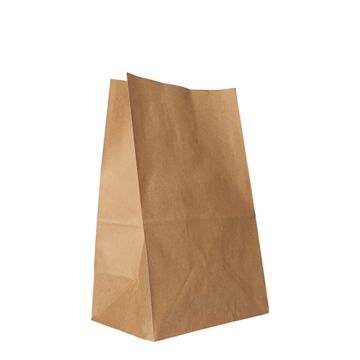 Sac de papier kraft 29,5 cm x 19 cm x 12 cm marron