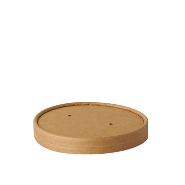 Couvercles pour terrines à soupe, cartón rond Ø 11,5 cm · 1,6 cm marron