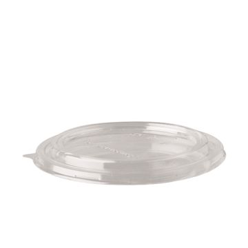 Couvercles pour saladiers à emporter, PLA "pure" rond Ø 15 cm, transparent