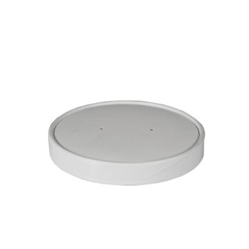 Couvercles pour terrines à soupe, cartón "To Go" rond Ø 9,9 cm blanc