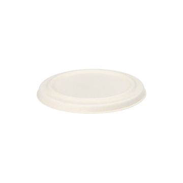 Couvercles pour terrines à soupe en canne à sucre "pure" Ø 10 cm blanc