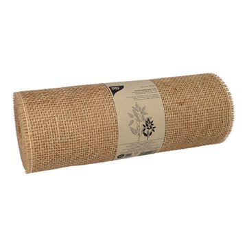 Chemin de table, en jute 10 m x 30 cm naturel en rouleau