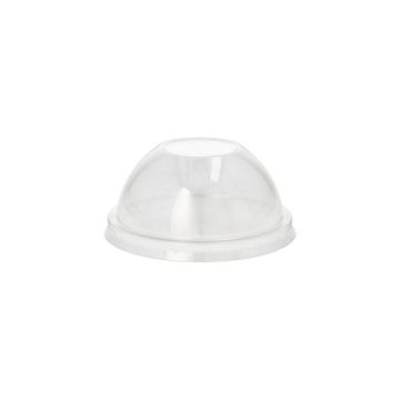 Couvercle dôme, PET rond Ø 8 cm · 4 cm transparent sans ouverture