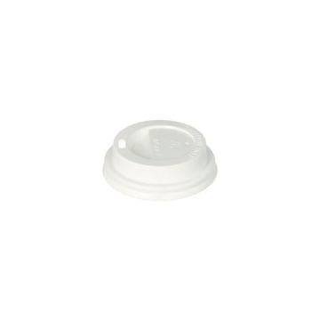 Couvercles bombés, PS "To Go" rond Ø 6 cm · 2 cm blanc