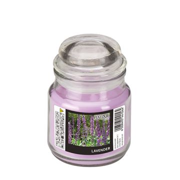 "Flavour by GALA" Flacon en verre  avec bougie Ø 60 mm · 85 mm violet - lavande