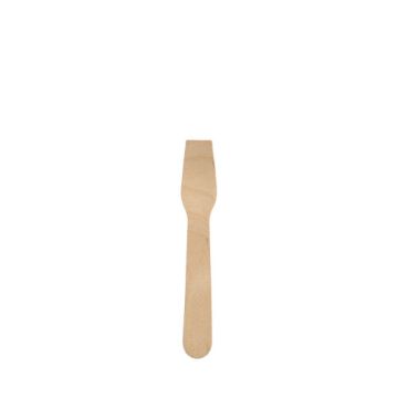 Cuillères à glace, bois "pure" 9,4 cm, cirées