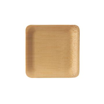 Assiettes "Fingerfood", bambou "pure" rectangulaire 1,5 cm x 8,5 cm x 8,5 cm