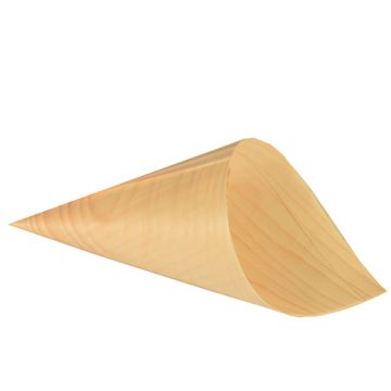 Cornets "Fingerfood" en bois "pure" Ø 12,5 cm · 24 cm