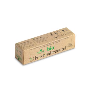 "Naturapackaging" Frischhaltebeutel Mater-Bi 4 l 24 cm x 40 cm en boîte