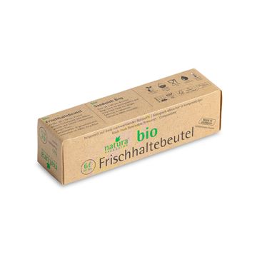 "Naturapackaging" Frischhaltebeutel Mater-Bi 6 l 24 cm x 50 cm en boîte