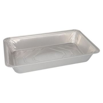 Récipients aluminium aux normes gastronomiques rectangulaire 8,5 l 8 cm x 32,6 cm x 52,7 cm 1/1