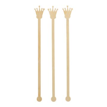 Bâtons mélangeurs à cocktail, bambou "pure" 20 cm "Crown"