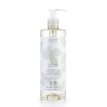 Shampooing peau et cheveux "Osme" 380 ml transparent en distributeur à pompe