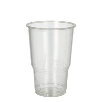 Gobelets pour boissons froides en P.L.A. "pure" 0,25 l Ø 7,8 cm · 11 cm transparent idéal pour biere