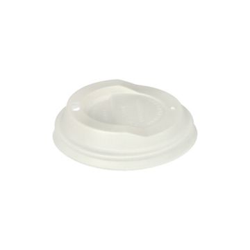 Couvercles bombés pour café ToGo "pure" rond Ø 9 cm blanc