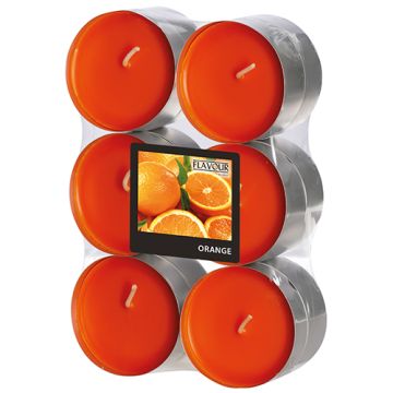 "Flavour by GALA" Bougies parfumées maxi Ø 58 mm · 24 mm orange - orange