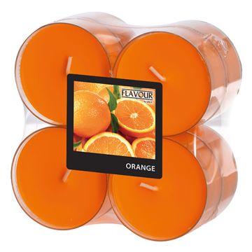 "Flavour by GALA" Bougies parfumées maxi Ø 59 mm · 24 mm orange - orange en polycarbonate