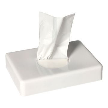 "Medi-Inn®" Support 13,3 cm x 9,7 cm x 2,6 cm blanc pour sacs hygiéniques