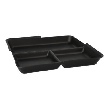 "Circulware by Haval" Mehrweg-Schalen Mix & Match rectangulaire 2,9 cm x 23,4 cm x 23,4 cm noir