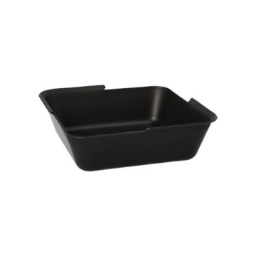 Boîtes alimentaires réutilisables carrées, 4,7 cm x 15,6 cm x 15,6 cm noir