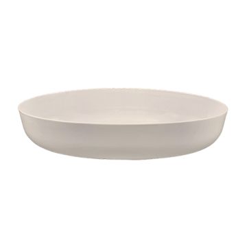 Boîtes alimentaires réutilisables ovale 2400 ml 6,5 cm x 19,5 cm x 30,5 cm blanc "Cella"