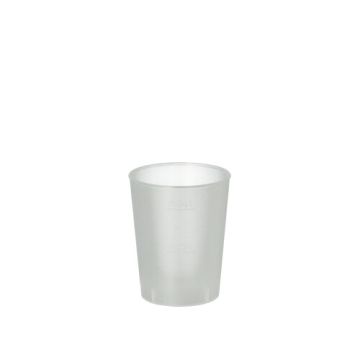 Verres à shot réutilisables, PP 4 cl Ø 4,3 cm · 5,2 cm givré, incassable