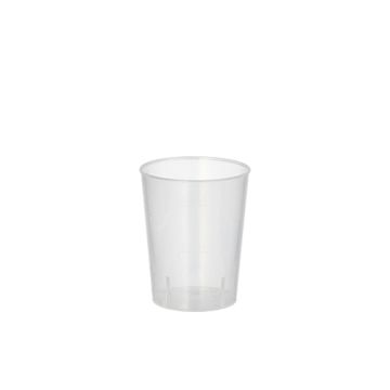 Verres à liqueur réutilisables PP 4 cl Ø 4,3 cm · 5,2 cm incassable