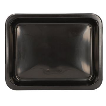 Plat à micro-ondes, PP sans compartiments 935 ml 3,2 cm x 22,7 cm x 17,8 cm noir