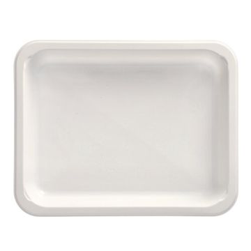 Plat à micro-ondes, PP sans compartiments 935 ml 3,2 cm x 22,7 cm x 17,8 cm blanc