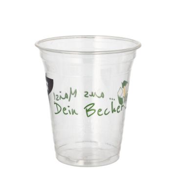 Gobelets PLA 0,3 l Ø 9,5 cm · 10,7 cm "Becher aus Mais"