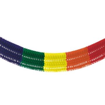 Guirlande pour grands espaces, papier 10 m "Rainbow fringe" ininflammable