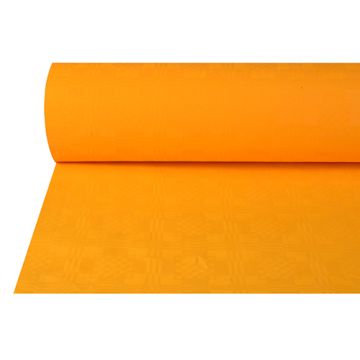 Nappe damassée 50 m x 1 m orange